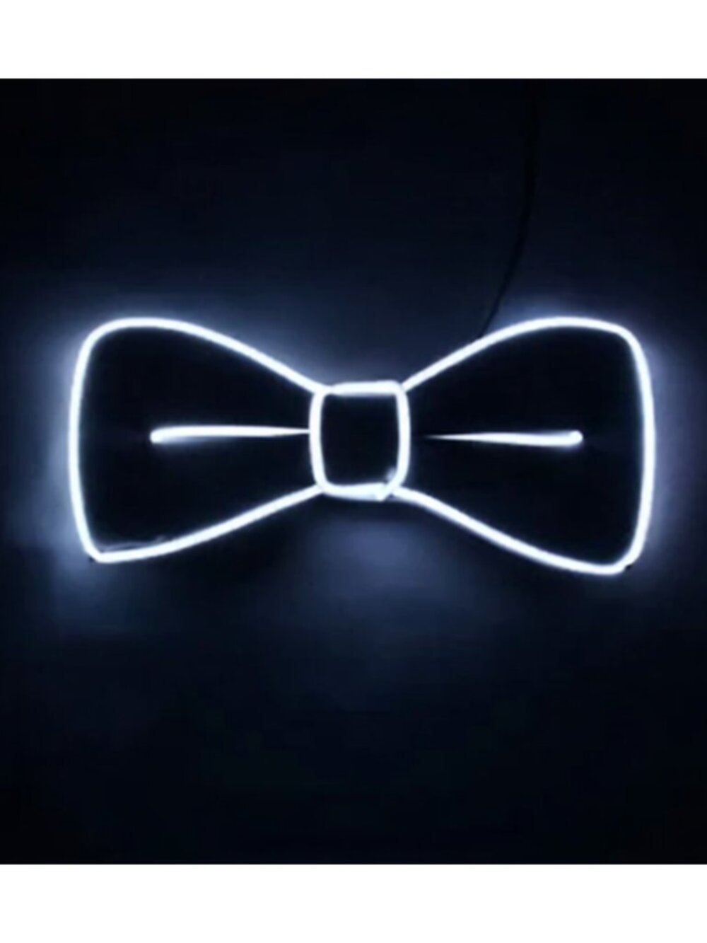 LIGHT-UP EL Wire Bow Tie - Fun Quirky Festival Colorful Night Life All-Ages Gif